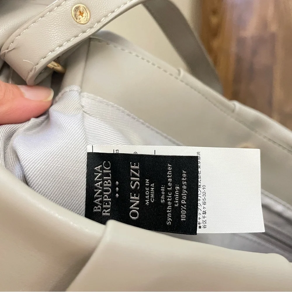 Banana Republic Gray Soft‎ Tie Strap Shoulder Bag